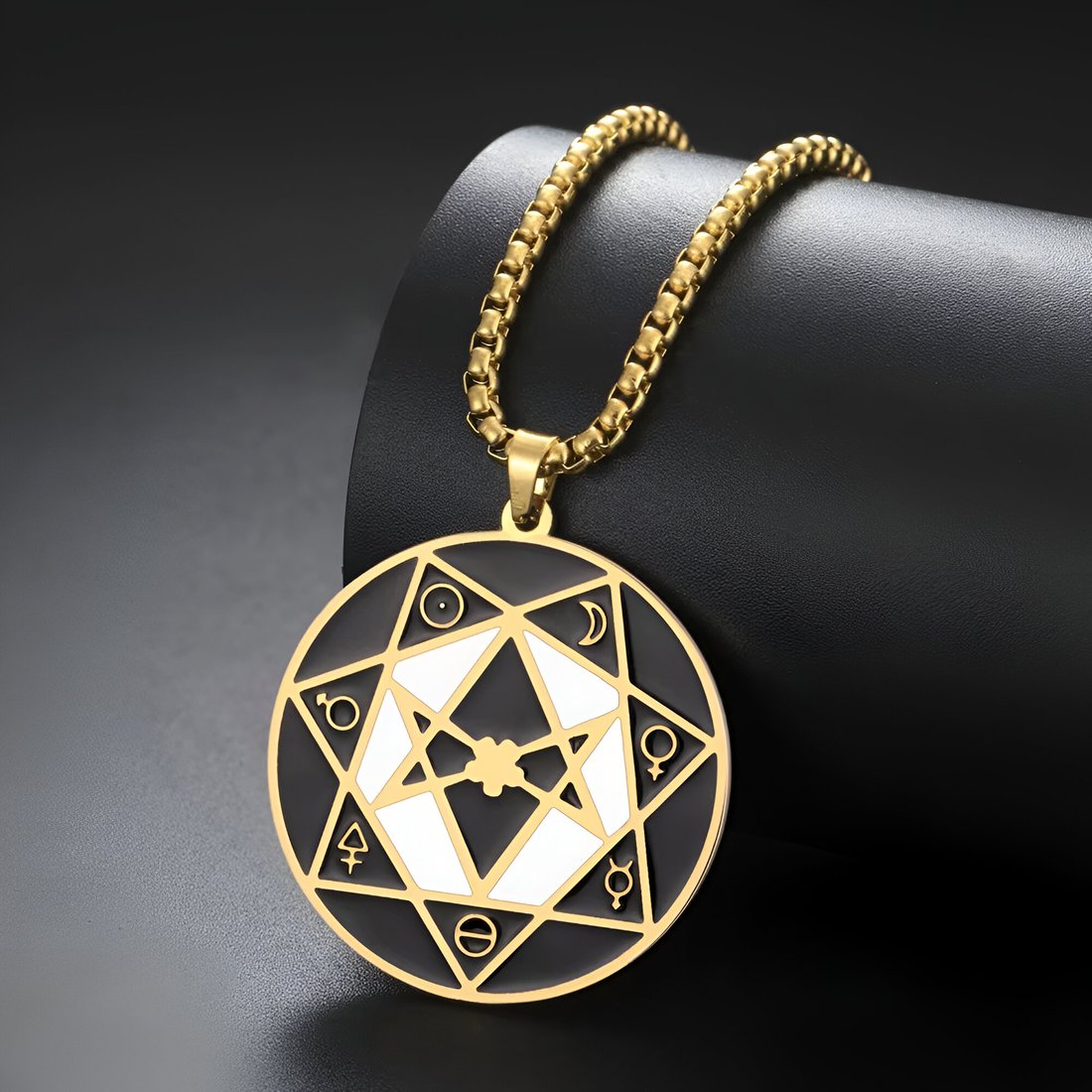 Colgante con hexagrama